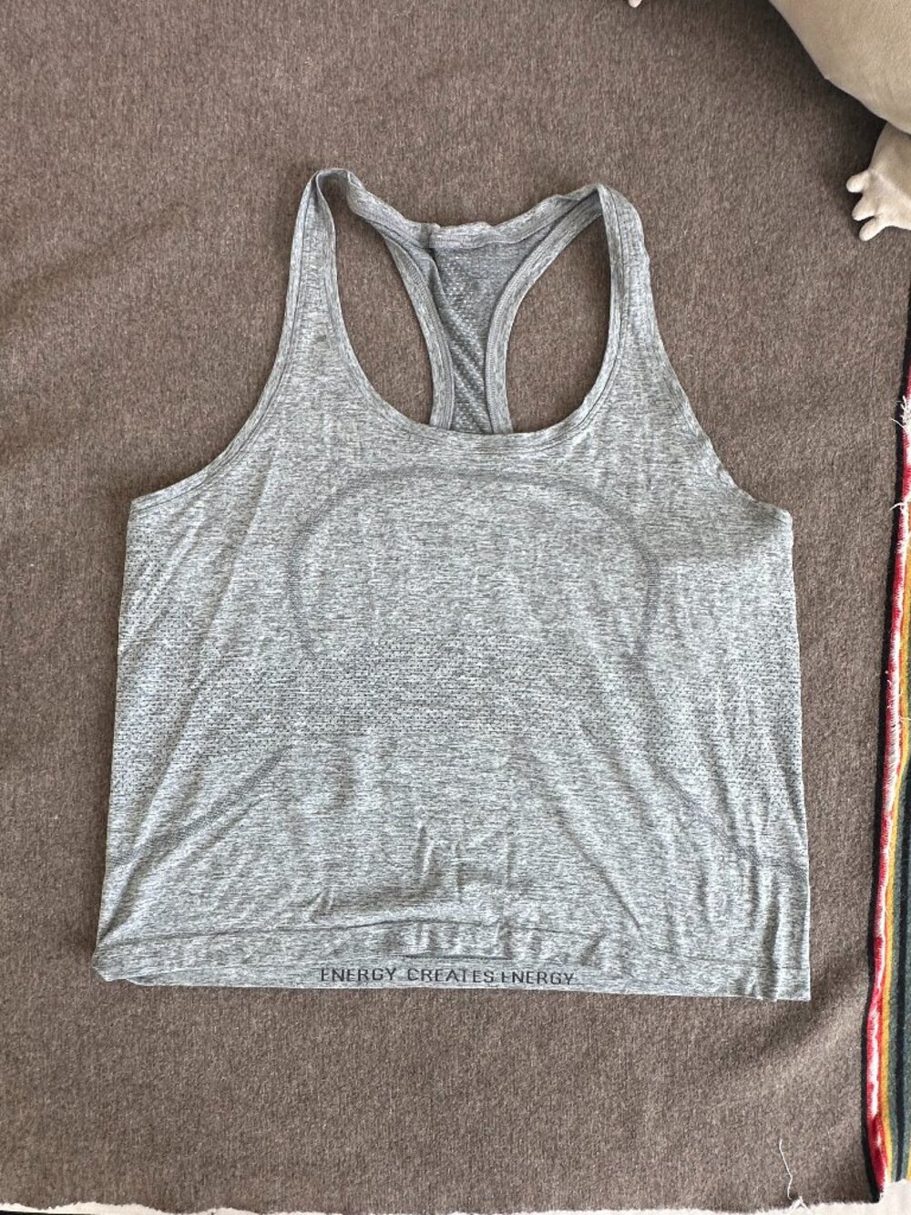 Lululemon Swiftly Tech 2.0 Waist Length Tank Gray Size 14
